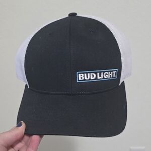 Bud Light Black and White Cap
